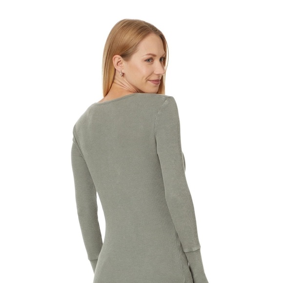 Splendid Women's Thermal Henley Long Sleeve Top XS - Picture 2 of 6